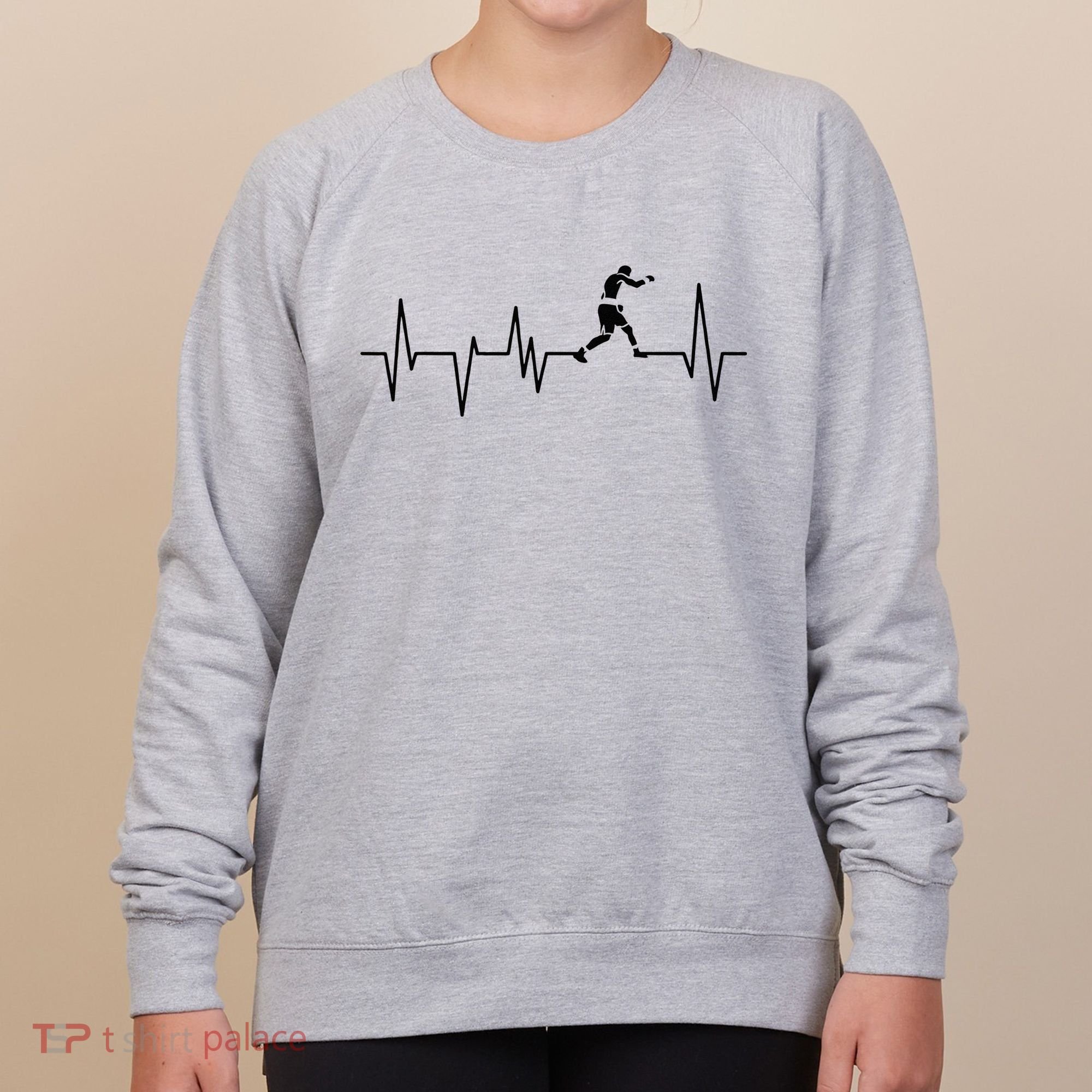 Boxer Heartbeat Boxing Gift Boxing Lover Boxing Trainer Women's Sweatshirt
