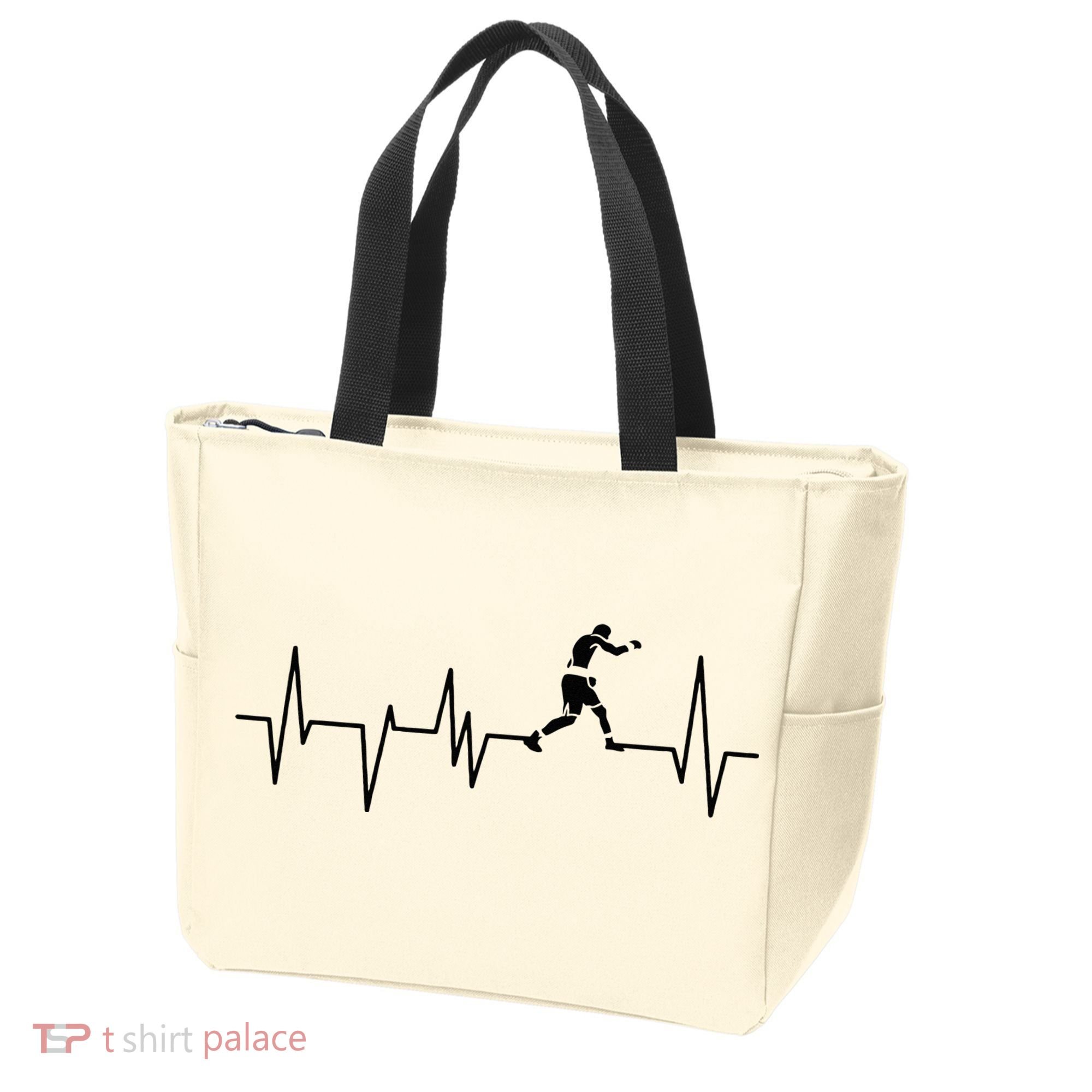 Boxer Heartbeat Boxing Gift Boxing Lover Boxing Trainer Tote Bag
