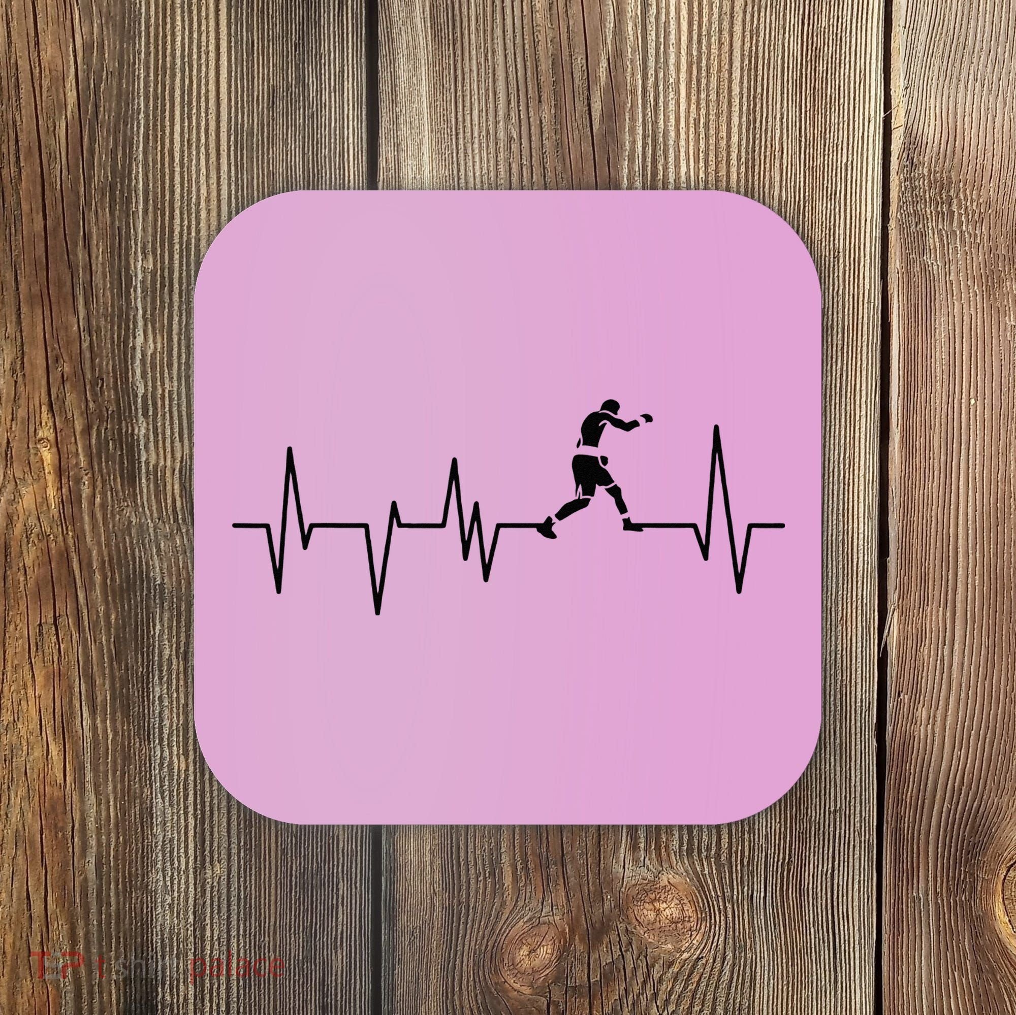 Boxer Heartbeat Boxing Gift Boxing Lover Boxing Trainer Coaster