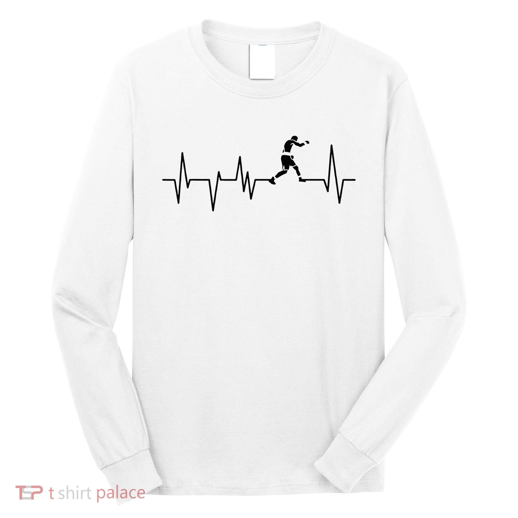 Boxer Heartbeat Boxing Gift Boxing Lover Boxing Trainer Long Sleeve Shirt