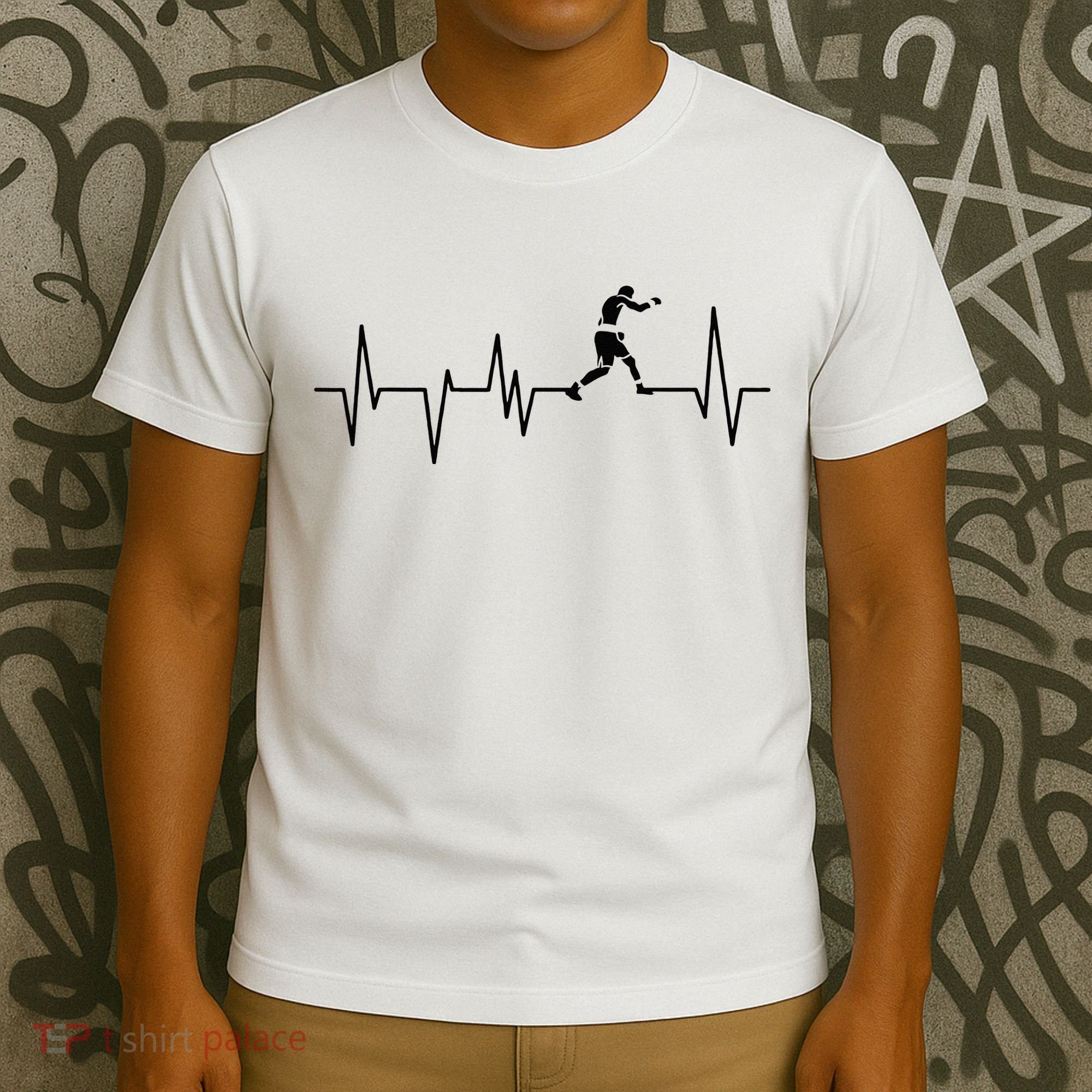 Boxer Heartbeat Boxing Gift Boxing Lover Boxing Trainer T-Shirt