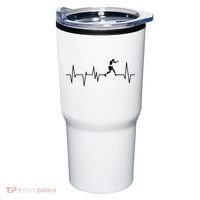 Boxer Heartbeat Boxing Gift Boxing Lover Boxing Trainer Tumbler thumb 0