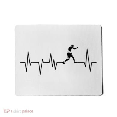 Boxer Heartbeat Boxing Gift Boxing Lover Boxing Trainer Mousepad