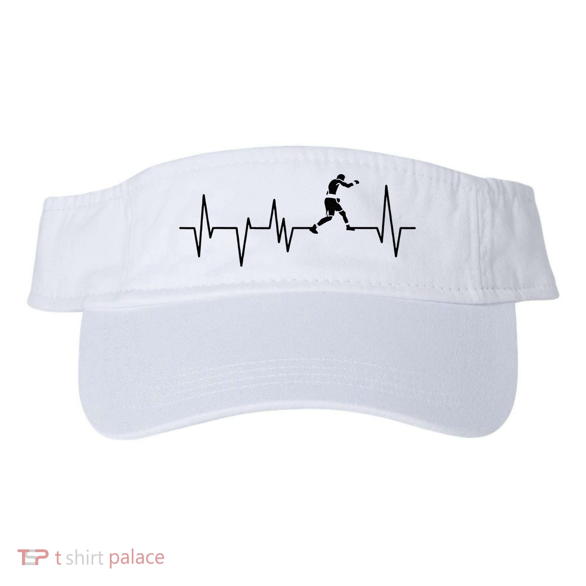 Boxer Heartbeat Boxing Gift Boxing Lover Boxing Trainer Visor