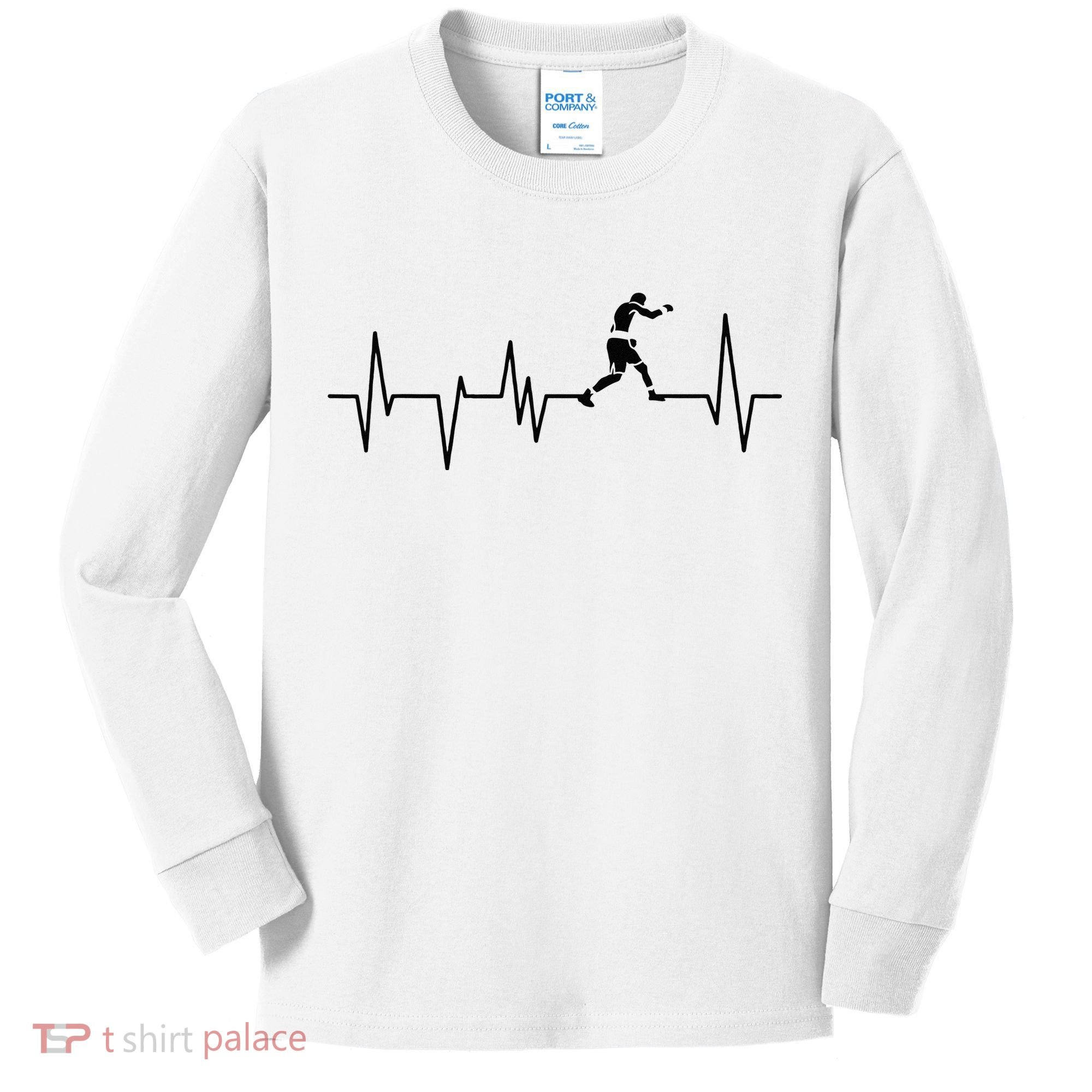 Boxer Heartbeat Boxing Gift Boxing Lover Boxing Trainer Kids Long Sleeve Shirt