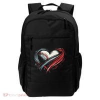 Baseball Heart Baseball Brushstroke Lover Women Backpack thumb 0