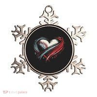 Baseball Heart Baseball Brushstroke Lover Women Ornament thumb 0