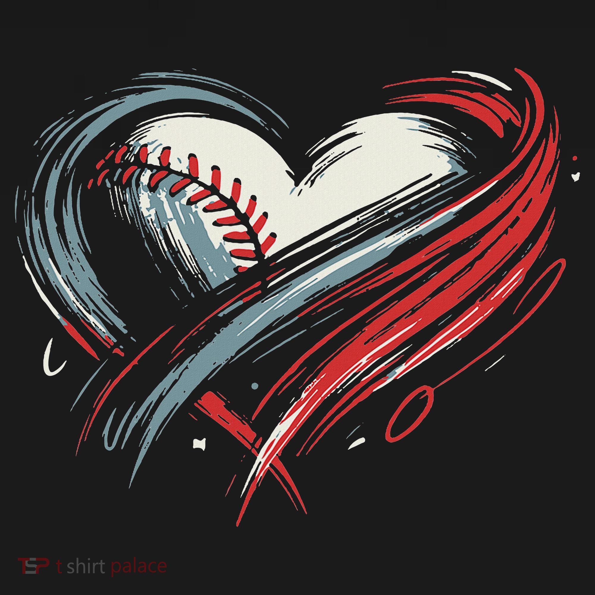 Baseball Heart Baseball Brushstroke Lover Women Women's Tank Top