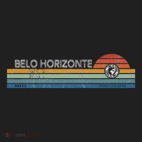 Belo Horizonte Brazil Minas Gerais Retro Sunset Rainbow Idea Hat thumb 2