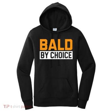Bald Head Baldy Baldheaded No Hair Baldie Bald Guy Women's Hoodie