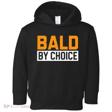 Bald Head Baldy Baldheaded No Hair Baldie Bald Guy Toddler Hoodie