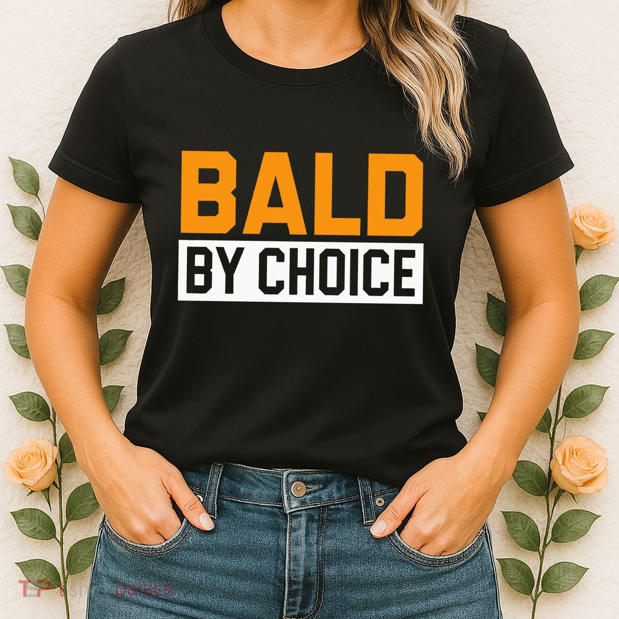 Bald Head Baldy Baldheaded No Hair Baldie Bald Guy Women's T-Shirt