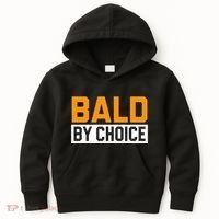 Bald Head Baldy Baldheaded No Hair Baldie Bald Guy Kids Hoodie thumb 0