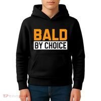 Bald Head Baldy Baldheaded No Hair Baldie Bald Guy Kids Hoodie thumb 4