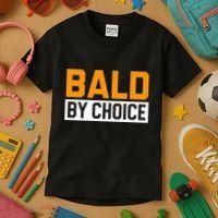 Bald Head Baldy Baldheaded No Hair Baldie Bald Guy Kids T-Shirt thumb 3