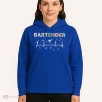 Bartender Heartbeat Bartending Lover Cocktail Maker Xmas Great Gift Hoodie thumb 5