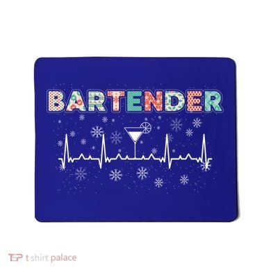 Bartender Heartbeat Bartending Lover Cocktail Maker Xmas Great Gift Mousepad