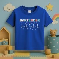 Bartender Heartbeat Bartending Lover Cocktail Maker Xmas Great Gift Toddler T-Shirt thumb 3
