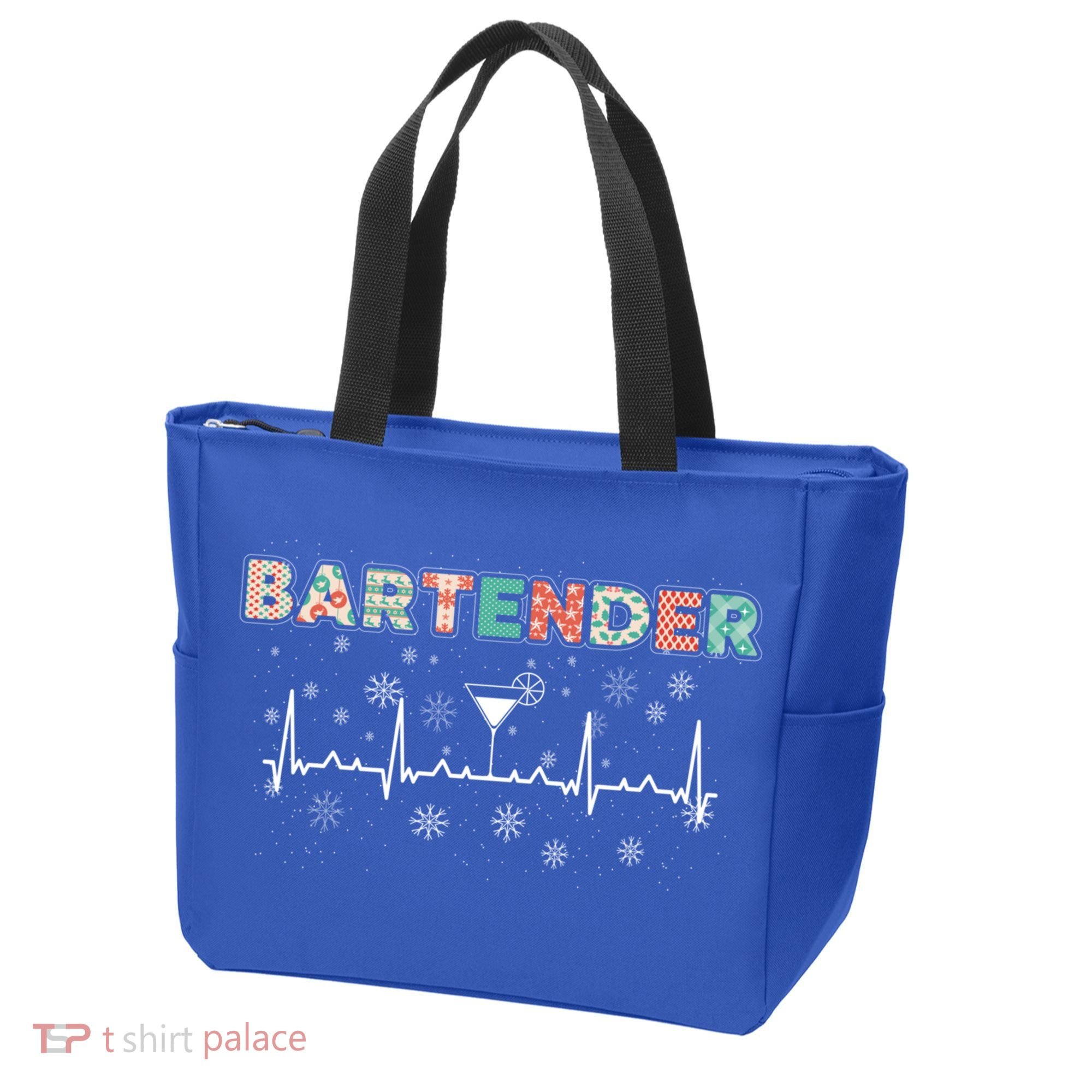 Bartender Heartbeat Bartending Lover Cocktail Maker Xmas Great Gift Tote Bag