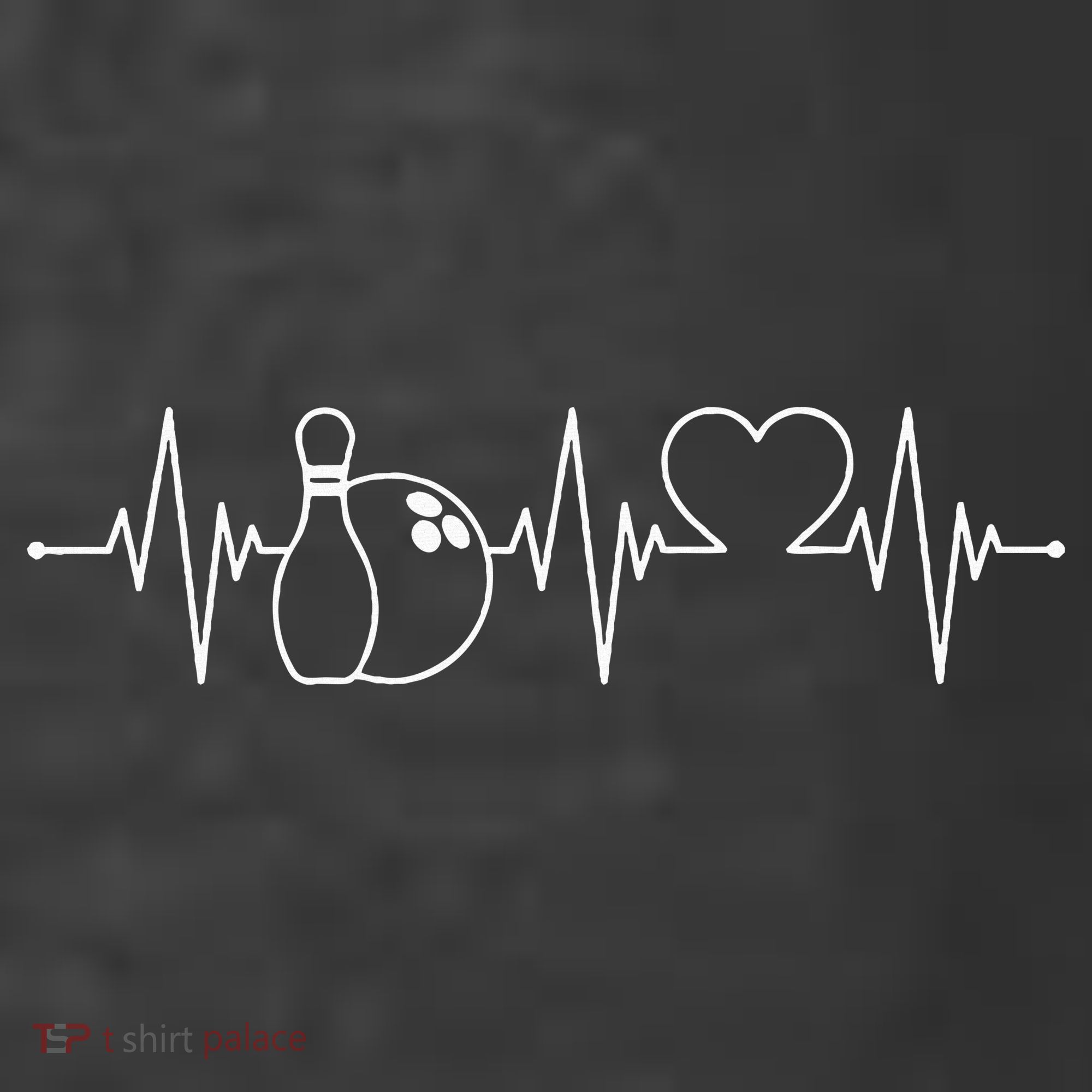 Bowling Heartbeat Bowler T-Shirt