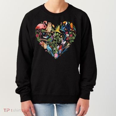 Bird Heart Birding Bird Watching Birder Bird Watcher Design Women's Sweatshirt