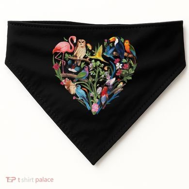 Bird Heart Birding Bird Watching Birder Bird Watcher Design USA-Made Doggie Bandana