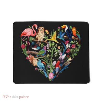 Bird Heart Birding Bird Watching Birder Bird Watcher Design Mousepad