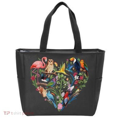 Bird Heart Birding Bird Watching Birder Bird Watcher Design Tote Bag