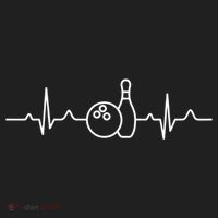 Bowling Heartbeat Bowling Funny Gift Bowling Team Party Gift Women's Sweatshirt thumb 2