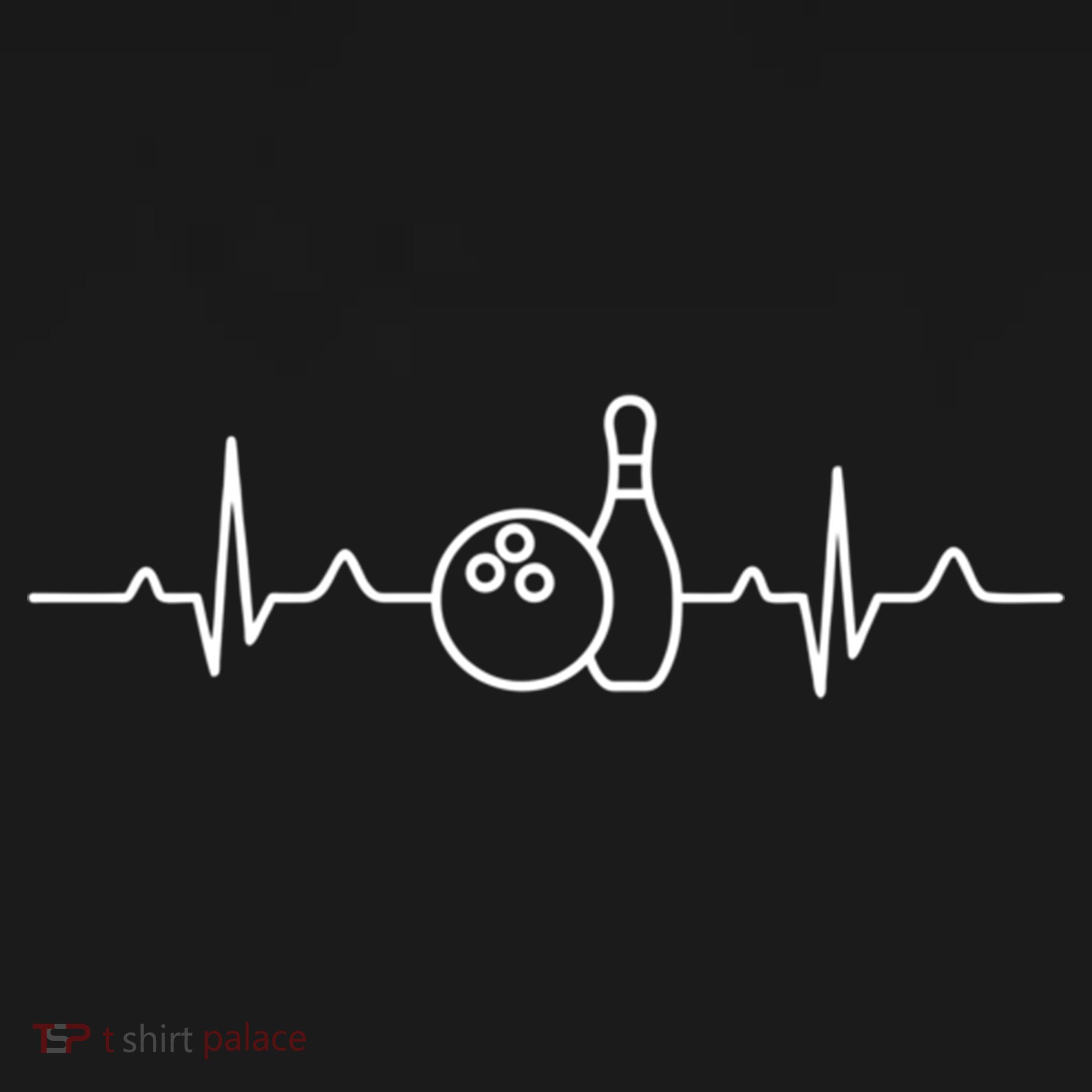 Bowling Heartbeat Bowling Funny Gift Bowling Team Party Gift Women's Tank Top