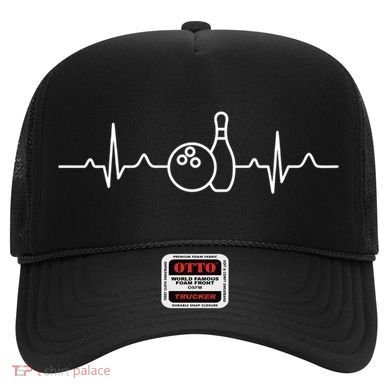 Bowling Heartbeat Bowling Funny Gift Bowling Team Party Gift Hat