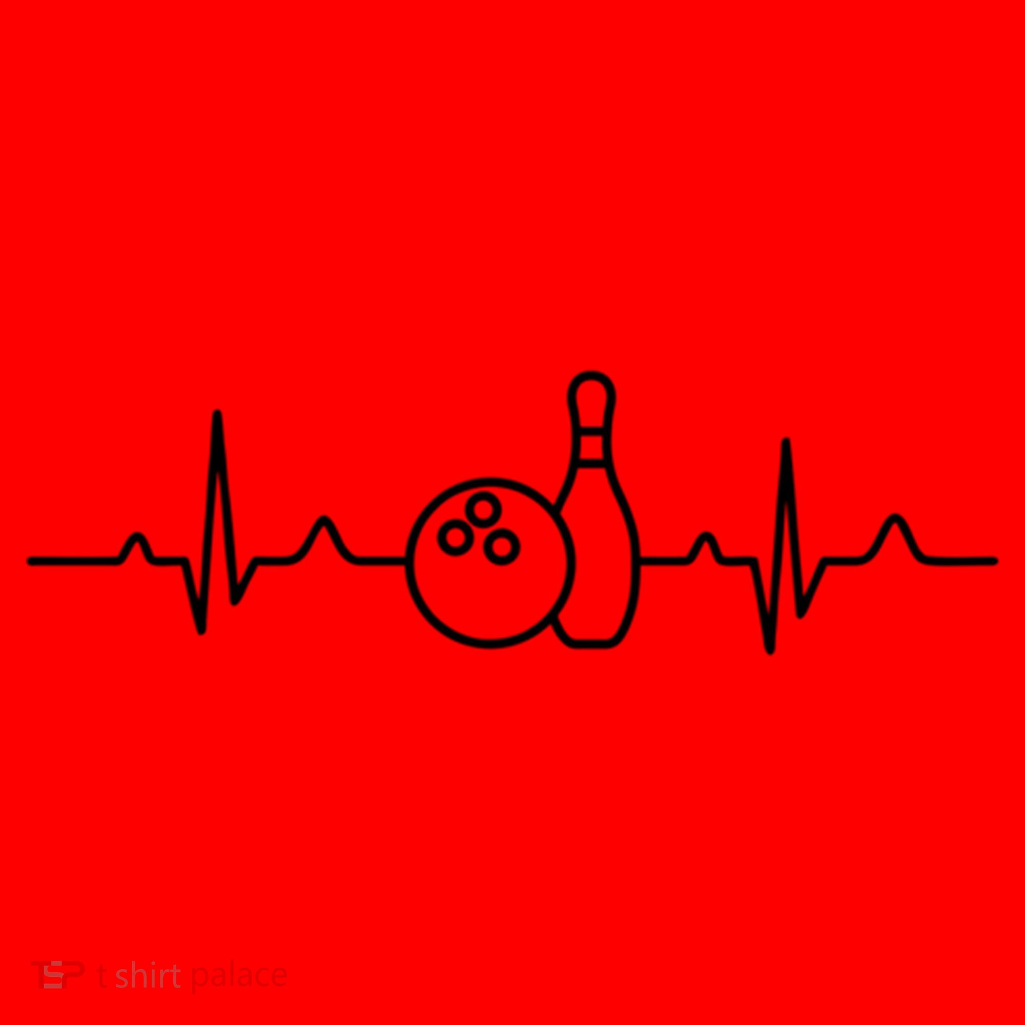 Bowling Heartbeat Bowling Funny Gift Bowling Team Party Gift Santa Hat
