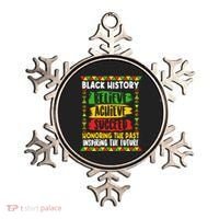 Black History Believe Achieve Succeed Honoring The Past Inspiring The Future Ornament thumb 0