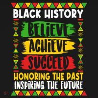 Black History Believe Achieve Succeed Honoring The Past Inspiring The Future Kids Sweatshirt thumb 2