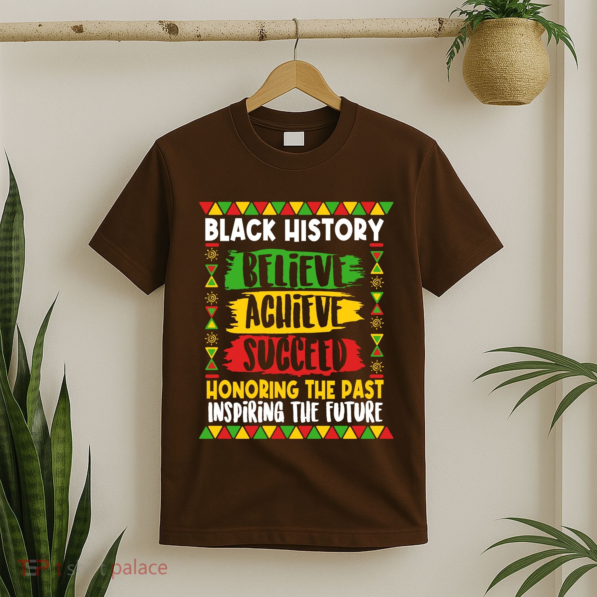 Black History Believe Achieve Succeed Honoring The Past Inspiring The Future T-Shirt