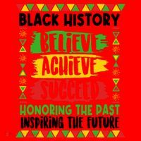 Black History Believe Achieve Succeed Honoring The Past Inspiring The Future Santa Hat thumb 1