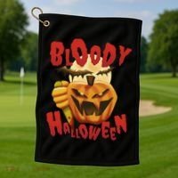 Bloody Halloween Golf Towel thumb 1