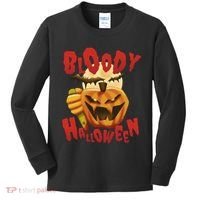 Bloody Halloween Kids Long Sleeve Shirt thumb 0