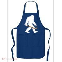 Bigfoot Hockey Cryptid Sasquatch Sport Player Gift Apron thumb 0