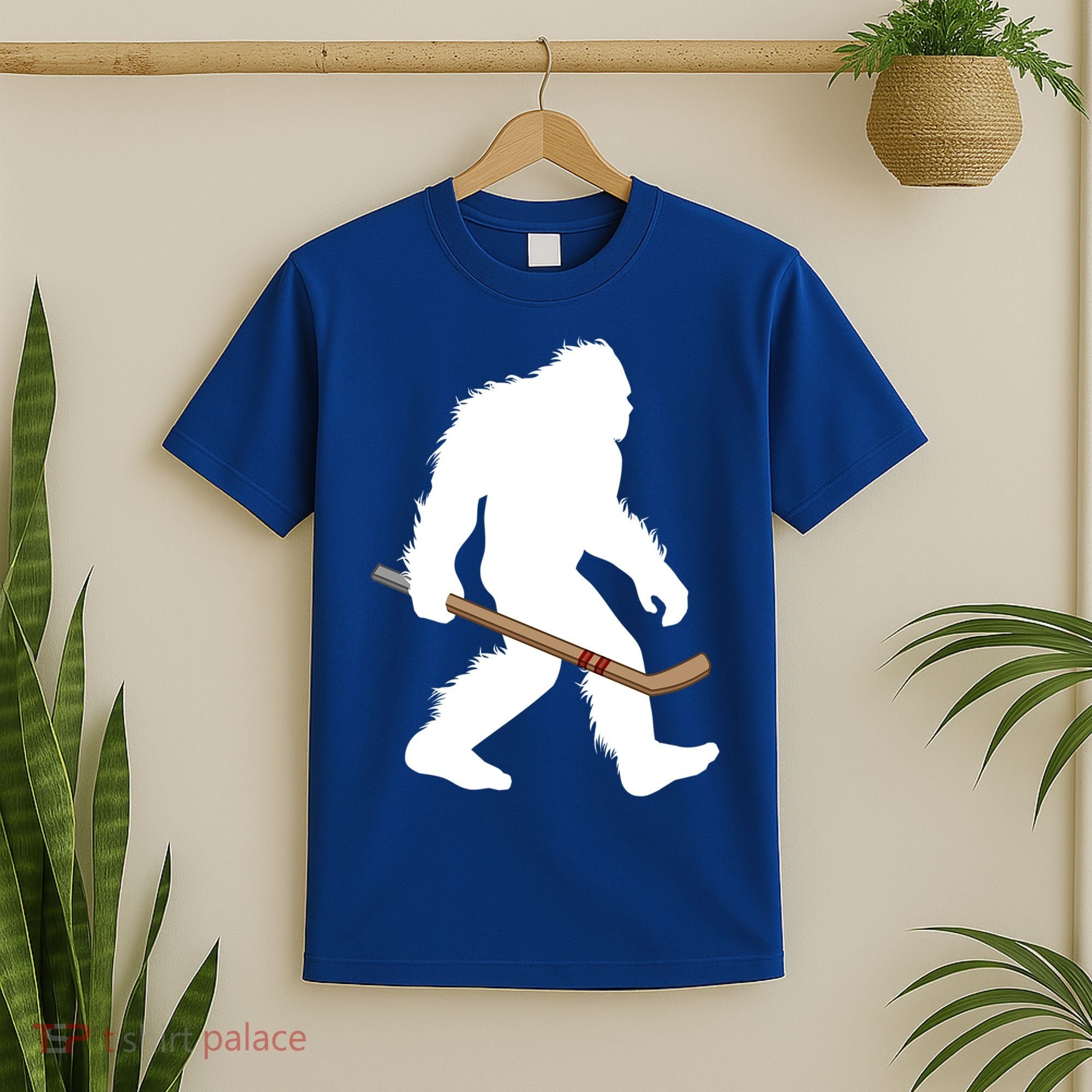 Bigfoot Hockey Cryptid Sasquatch Sport Player Gift T-Shirt