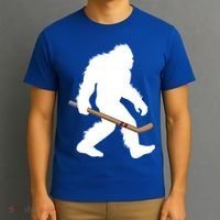 Bigfoot Hockey Cryptid Sasquatch Sport Player Gift T-Shirt thumb 3