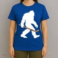 Bigfoot Hockey Cryptid Sasquatch Sport Player Gift T-Shirt thumb 4