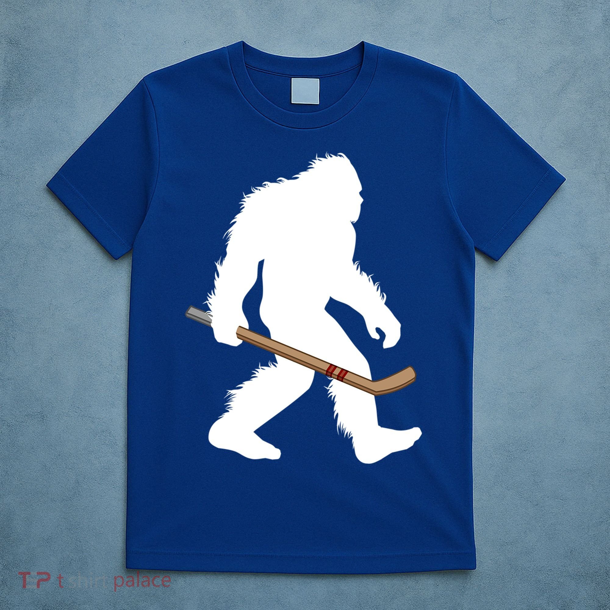 Bigfoot Hockey Cryptid Sasquatch Sport Player Gift T-Shirt