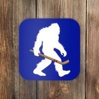 Bigfoot Hockey Cryptid Sasquatch Sport Player Gift Coaster thumb 0