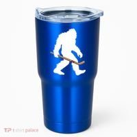 Bigfoot Hockey Cryptid Sasquatch Sport Player Gift Tumbler thumb 0