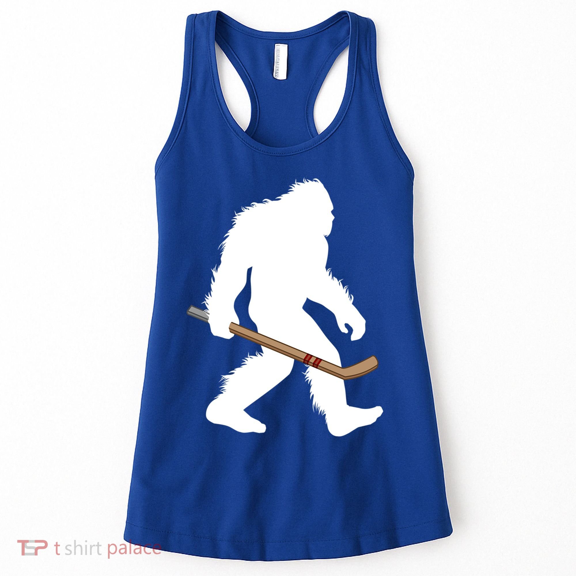 Bigfoot Hockey Cryptid Sasquatch Sport Player Gift Women's Tank Top