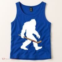 Bigfoot Hockey Cryptid Sasquatch Sport Player Gift Tank Top thumb 2