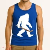 Bigfoot Hockey Cryptid Sasquatch Sport Player Gift Tank Top thumb 3