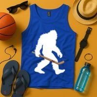 Bigfoot Hockey Cryptid Sasquatch Sport Player Gift Tank Top thumb 4