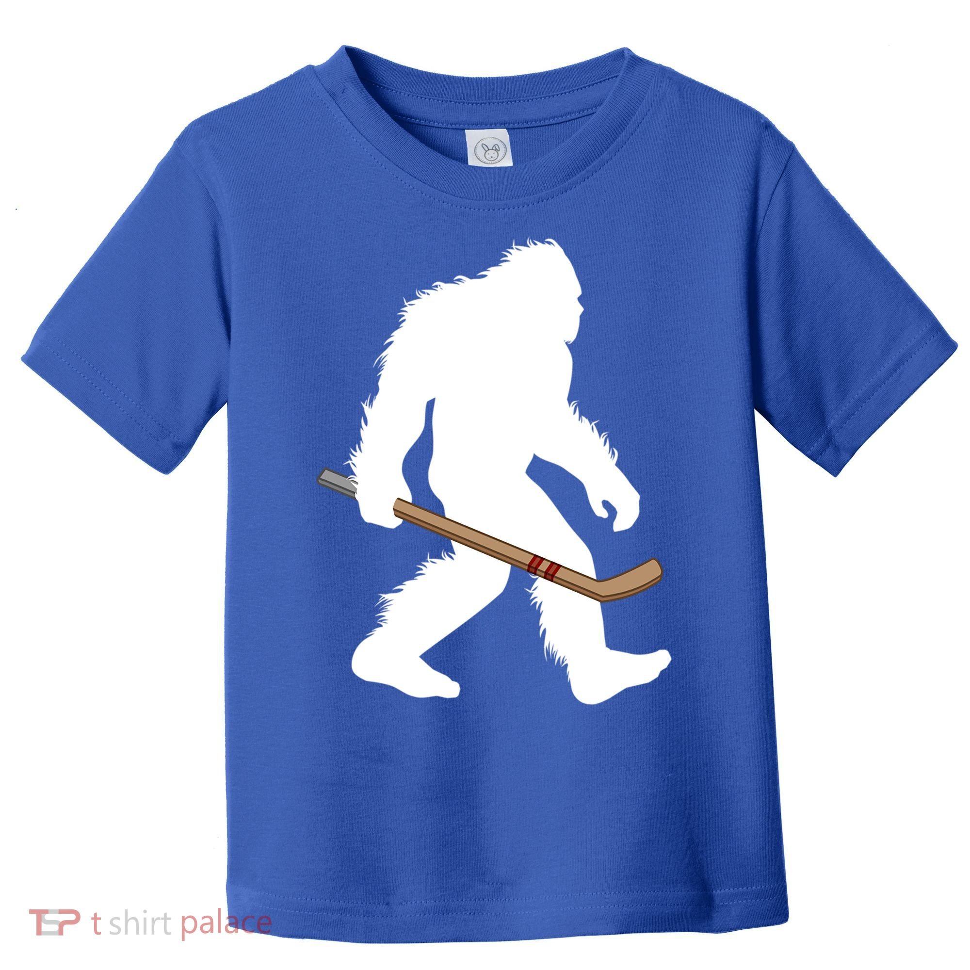 Bigfoot Hockey Cryptid Sasquatch Sport Player Gift Toddler T-Shirt